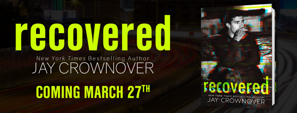 Cover Reveal:  Recovered by Jay Crownover