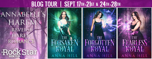 Blog Tour with Giveaway:  Annabelle’s Harem – Reverse Harem Romance by Anna Hill