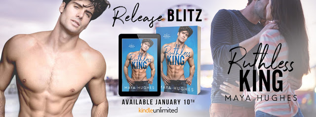 Release Blitz Review with Giveaway:  Ruthless King (Kings of Rittenhouse #3) by Maya Hughes
