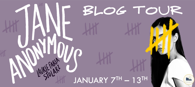 Blog Tour Review with Giveaway:  Jane Anonymous by Laurie Faria Stolarz